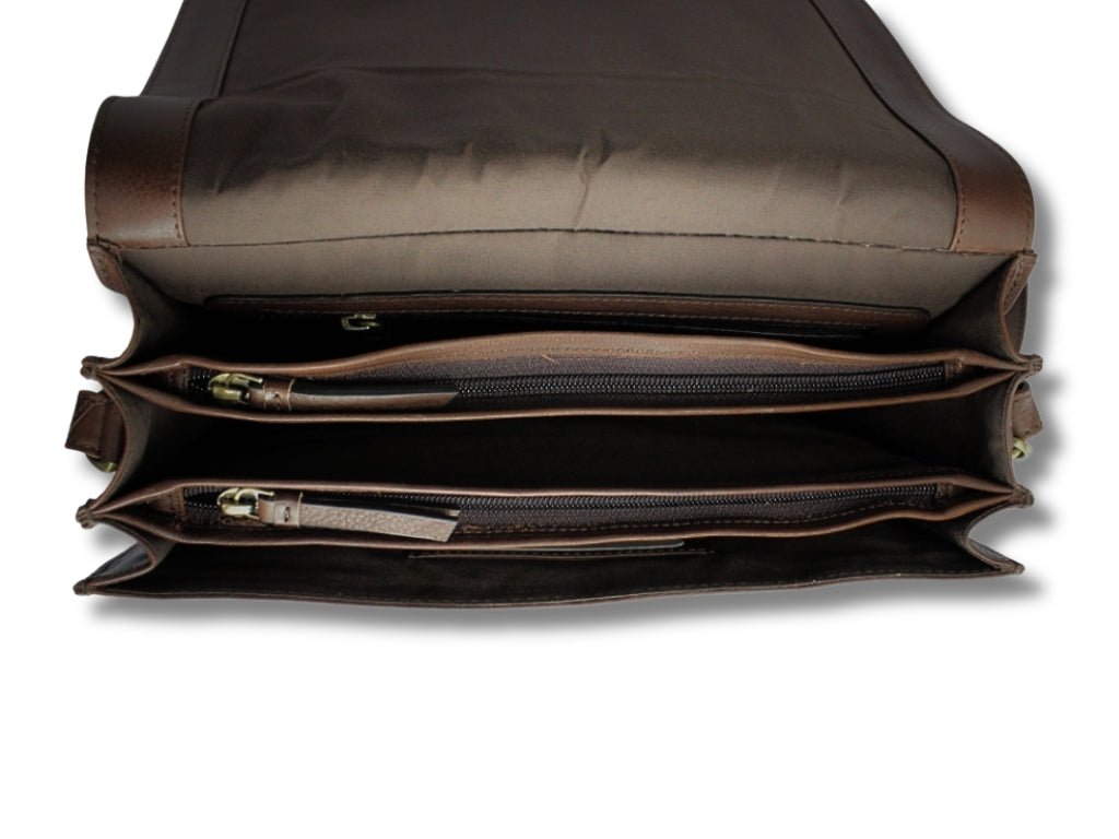 Donkerbruine Leren Schoudertas Dames – Amber | Just Lioné - Lioné - Lioné