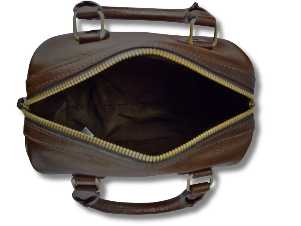 Leren Handtas Donker Bruin Claire - Lioné - Lioné