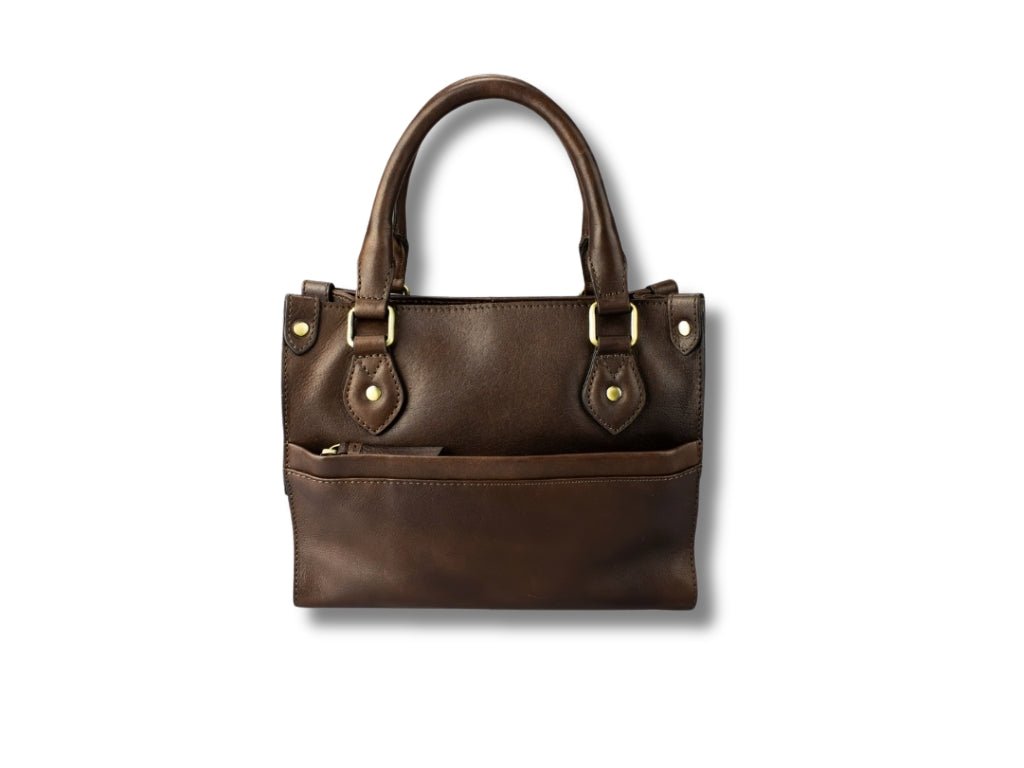 Leren Handtas Donker Bruin Marloes - Lioné - Lioné