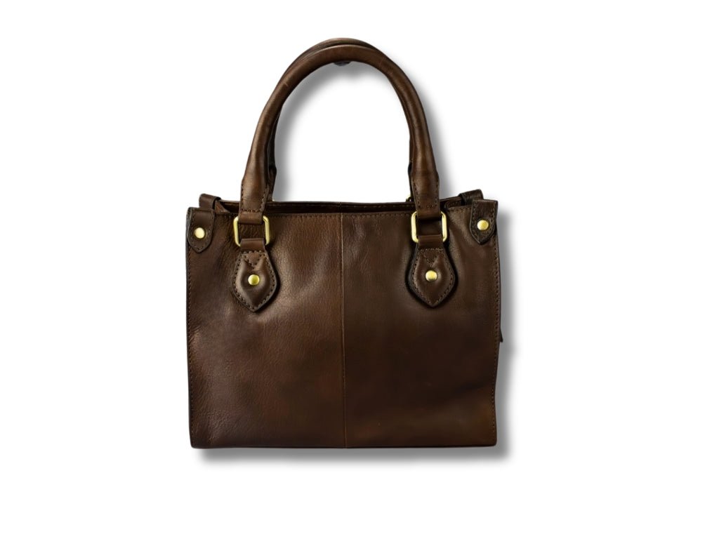 Leren Handtas Donker Bruin Marloes - Lioné - Lioné