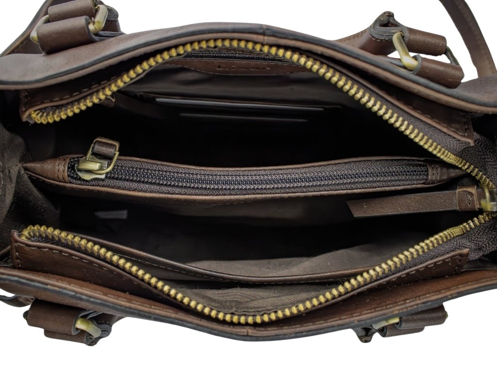 Leren Handtas Donker Bruin Marloes - Lioné - Lioné