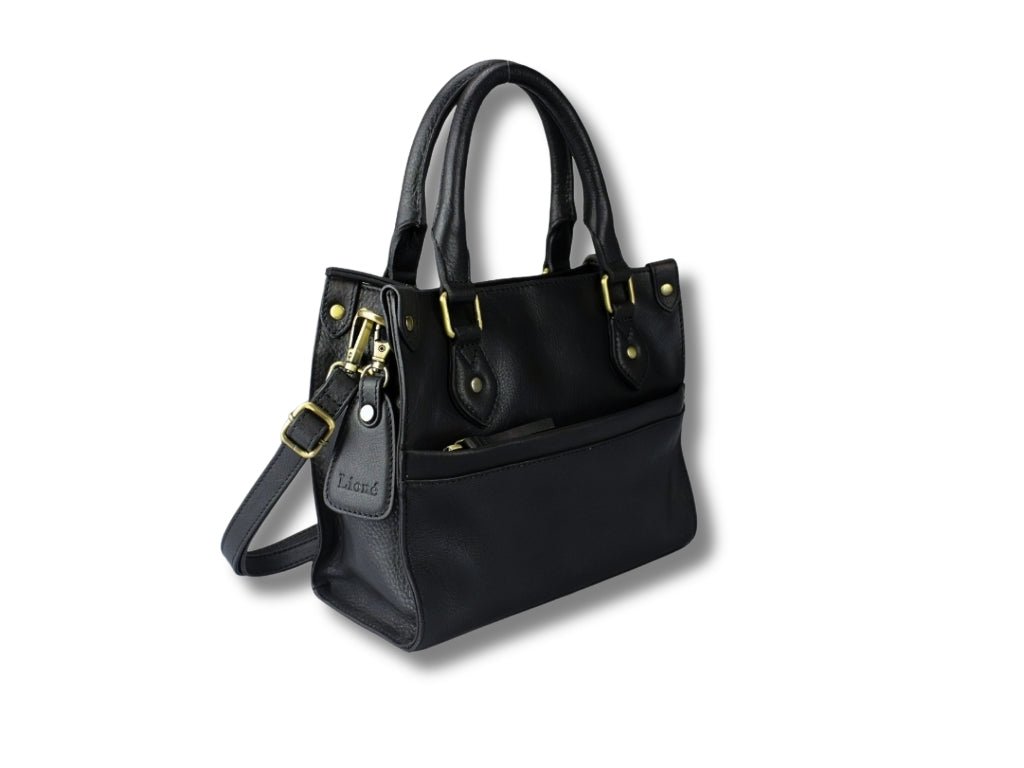 Leren Handtas Zwart Marloes - Lioné - Lioné