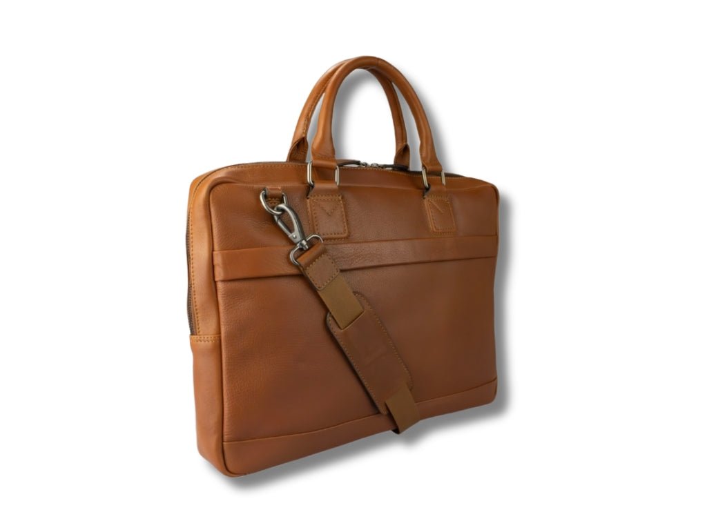 Leren Laptoptas Cognac Mathé - Lioné - Lioné