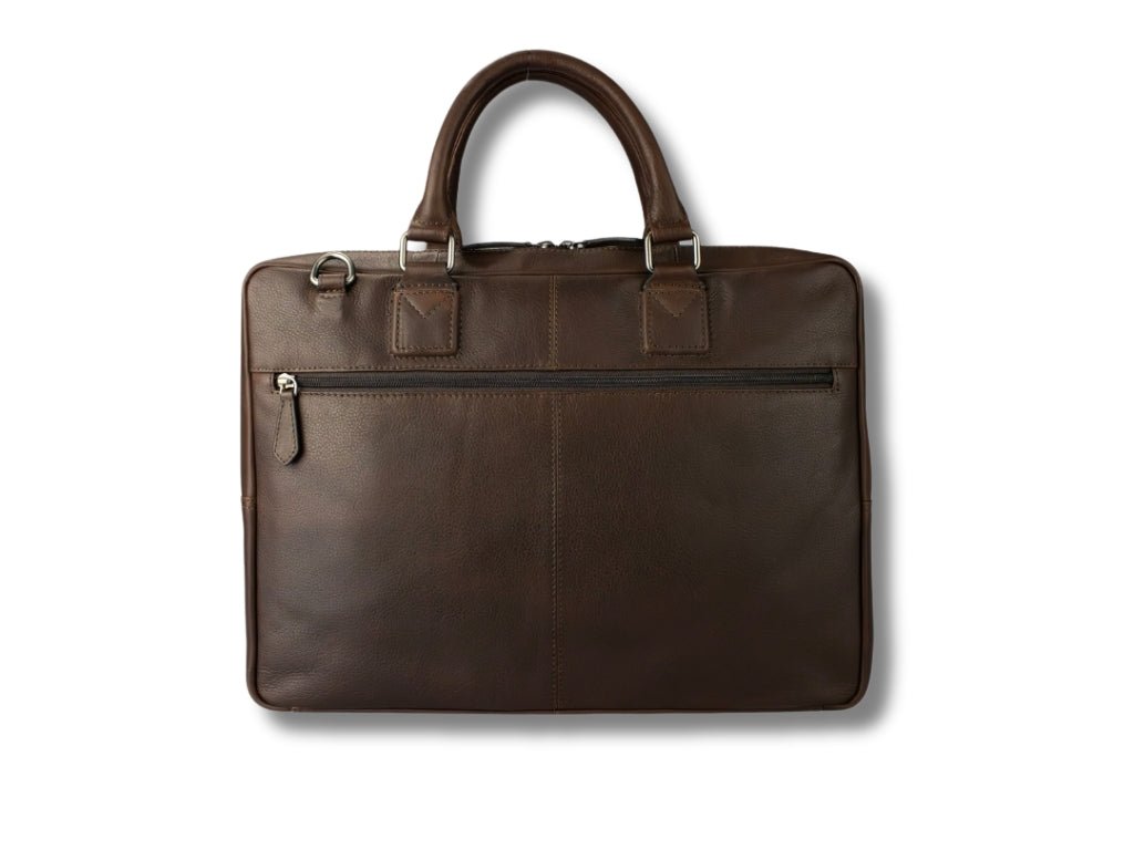 Leren Laptoptas Donker Bruin Mathé - Lioné - Lioné