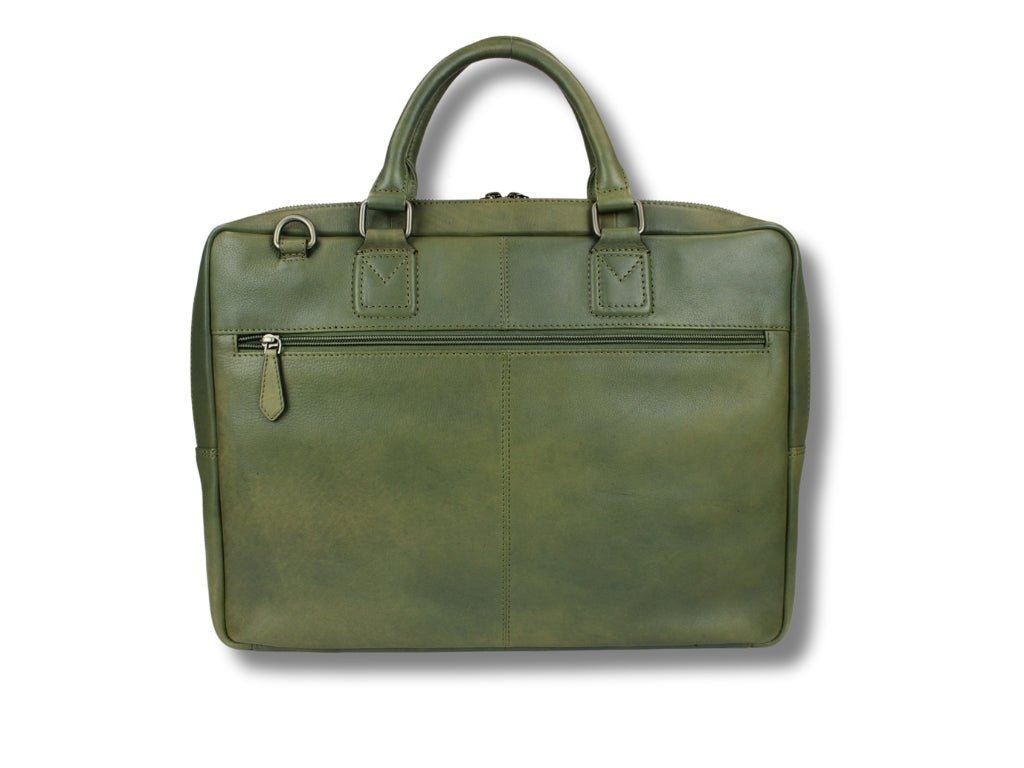 Leren Laptoptas Olijf Mathé - Lioné - Lioné