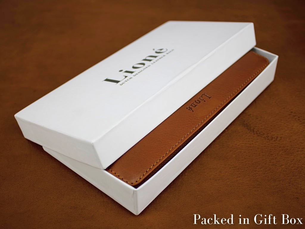 Leren Portemonnee Donker Bruin Marian - Lioné - Lioné