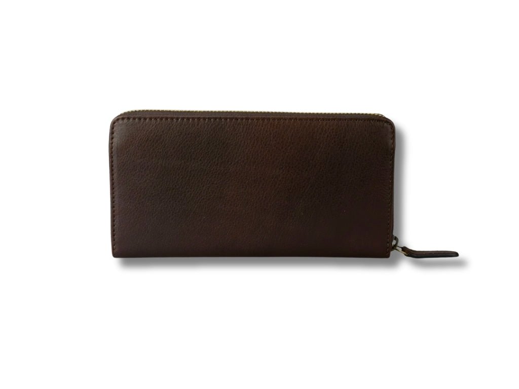 Leren Portemonnee Donker Bruin Marian - Lioné - Lioné