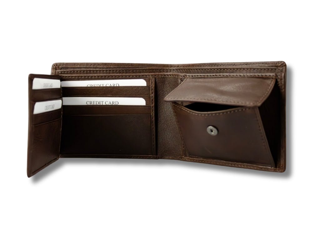 Leren Portemonnee Donker Bruin Max - Lioné - Lioné