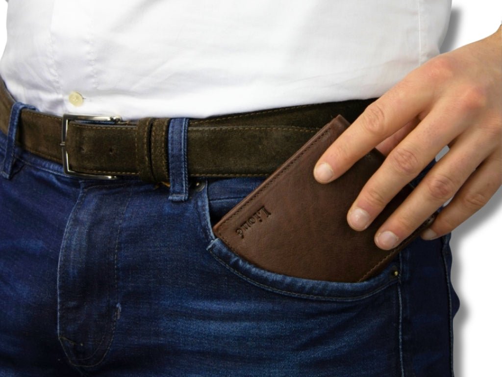 Leren Portemonnee Donker Bruin Max - Lioné - Lioné