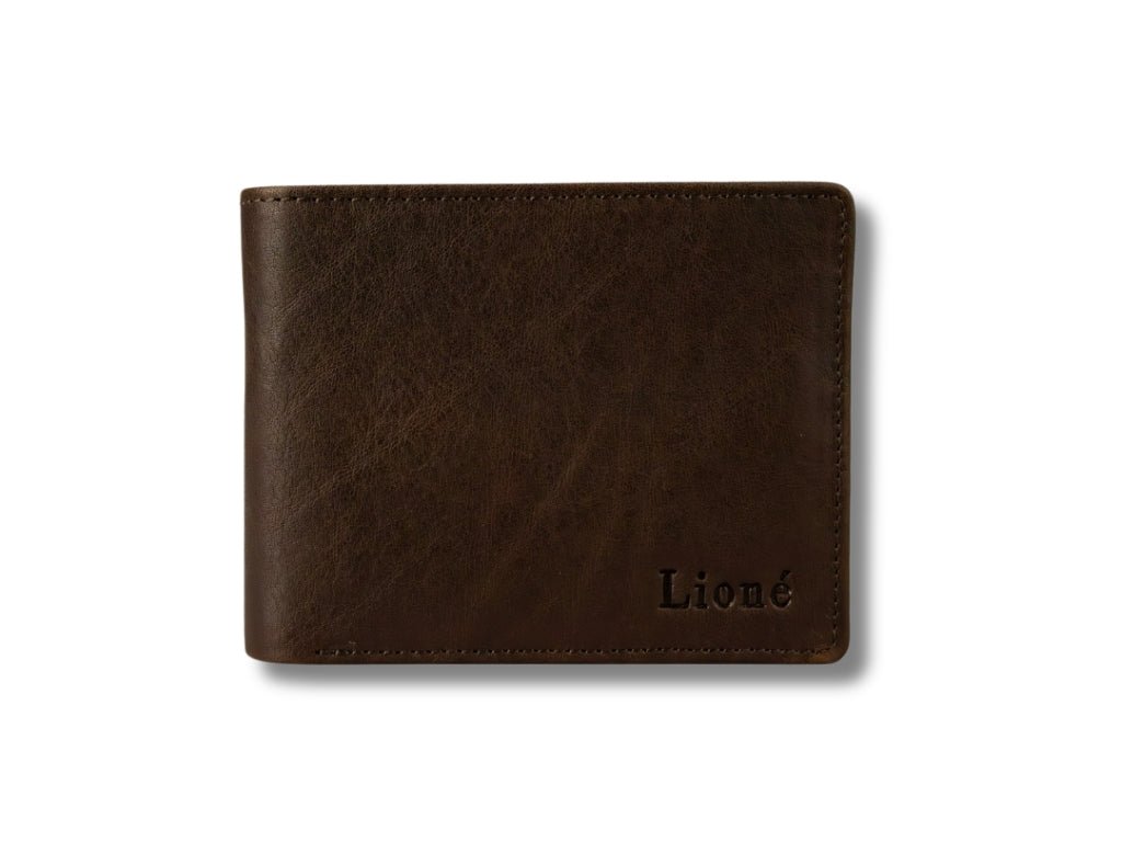 Leren Portemonnee Donker Bruin Max - Lioné - Lioné