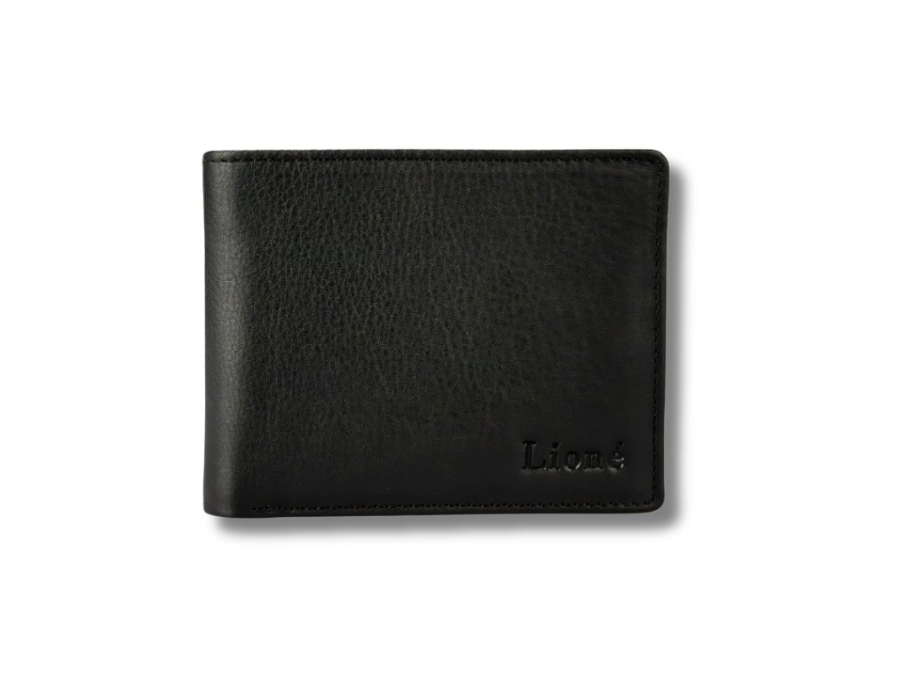 Leren Portemonnee Zwart Max - Lioné - Lioné