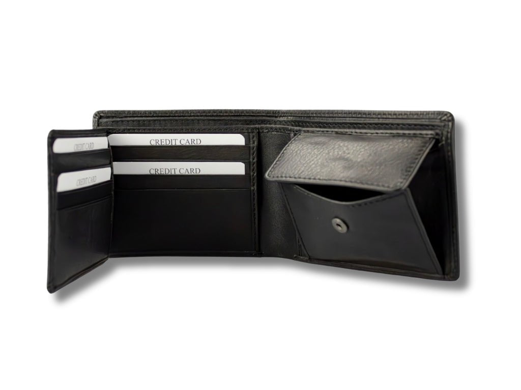 Leren Portemonnee Zwart Max - Lioné - Lioné