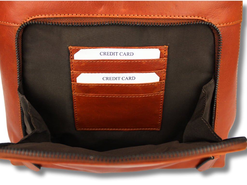 Leren Rugzak Cognac Bobbie - Lioné - Lioné