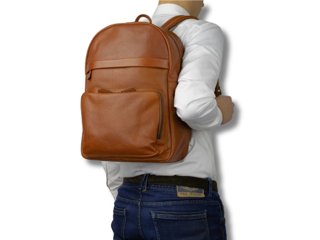 Leren Rugzak Cognac Noah - Lioné - Lioné