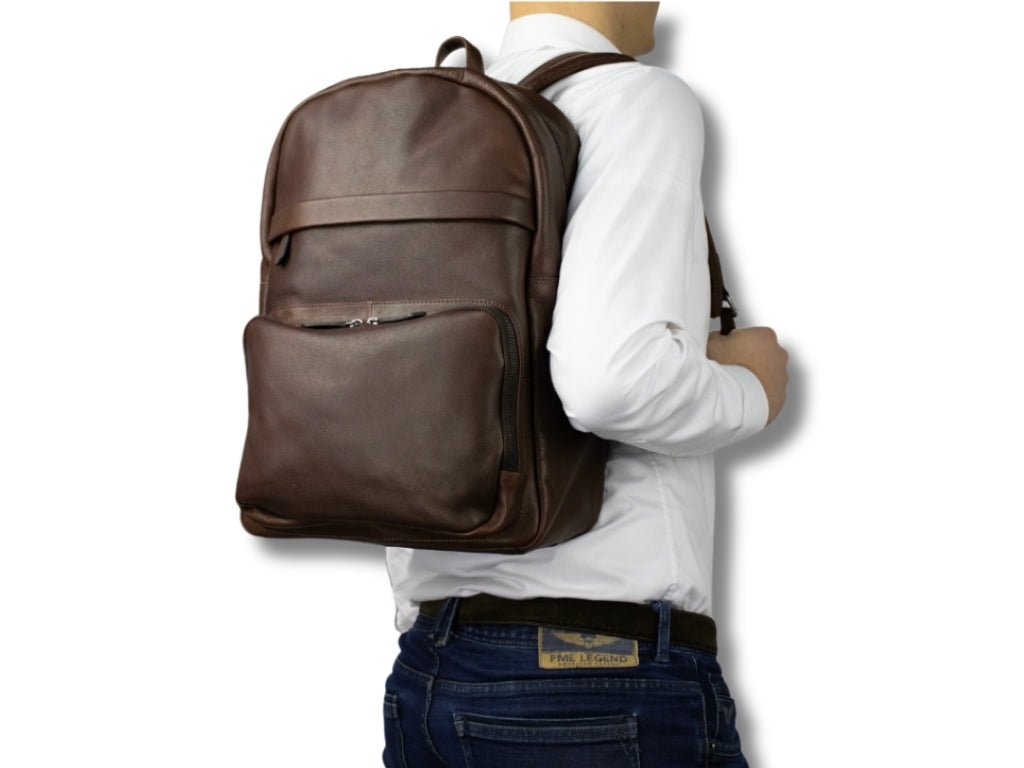 Leren Rugzak Donker Bruin Noah - Lioné - Lioné