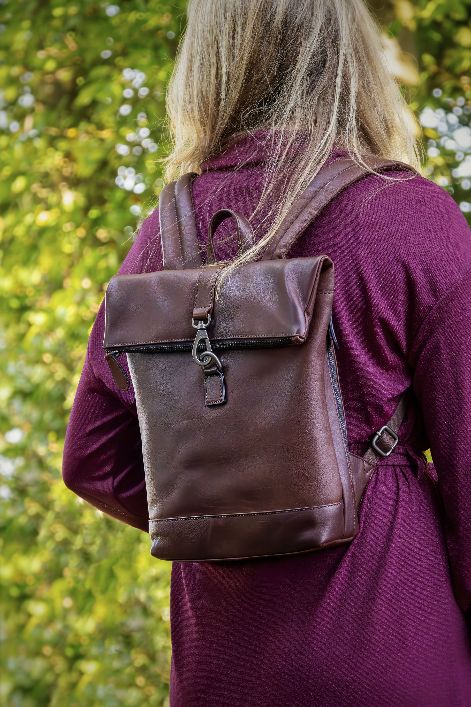 Leren Rugzak Donker Bruin Renee - Lioné - Lioné