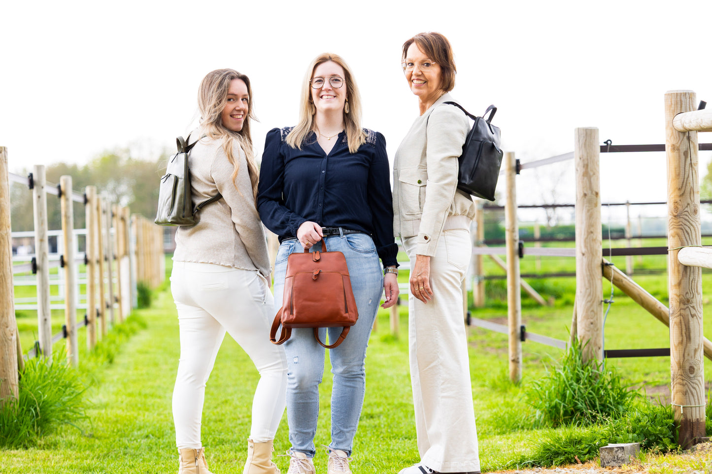Leren Rugzak Zwart Bobbie - Lioné - Lioné