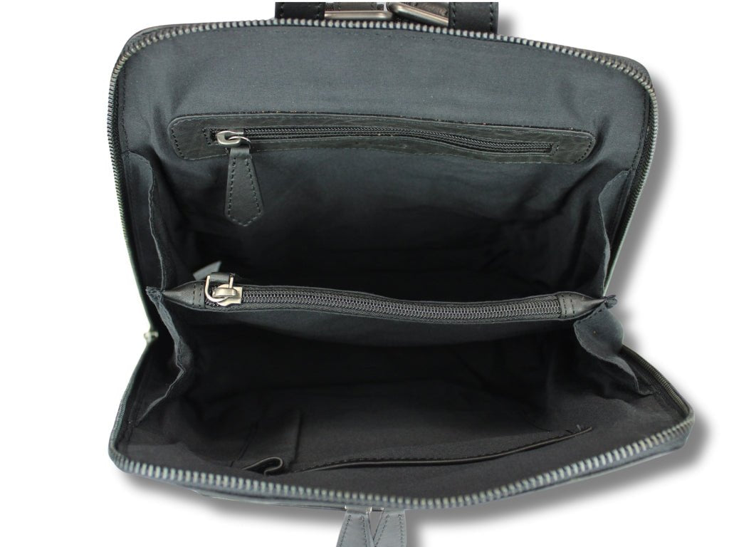 Leren Rugzak Zwart Bobbie - Lioné - Lioné