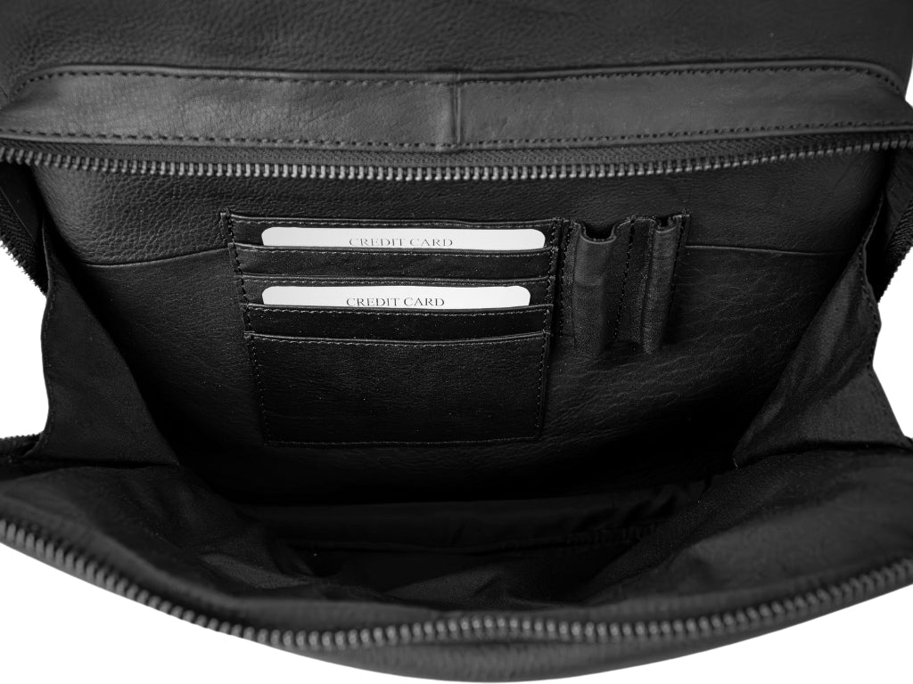 Leren Rugzak Zwart Noah - Lioné - Lioné