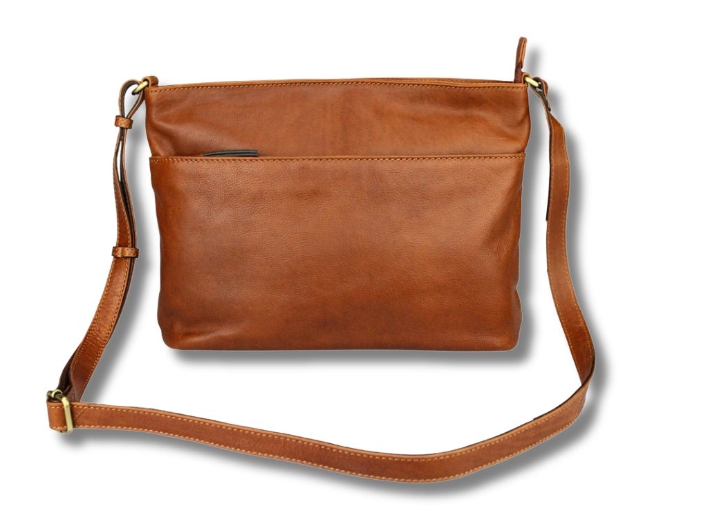 Leren Schoudertas Cognac Ella - Lioné - Lioné