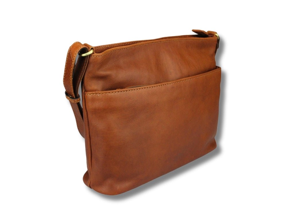 Leren Schoudertas Cognac Ella - Lioné - Lioné