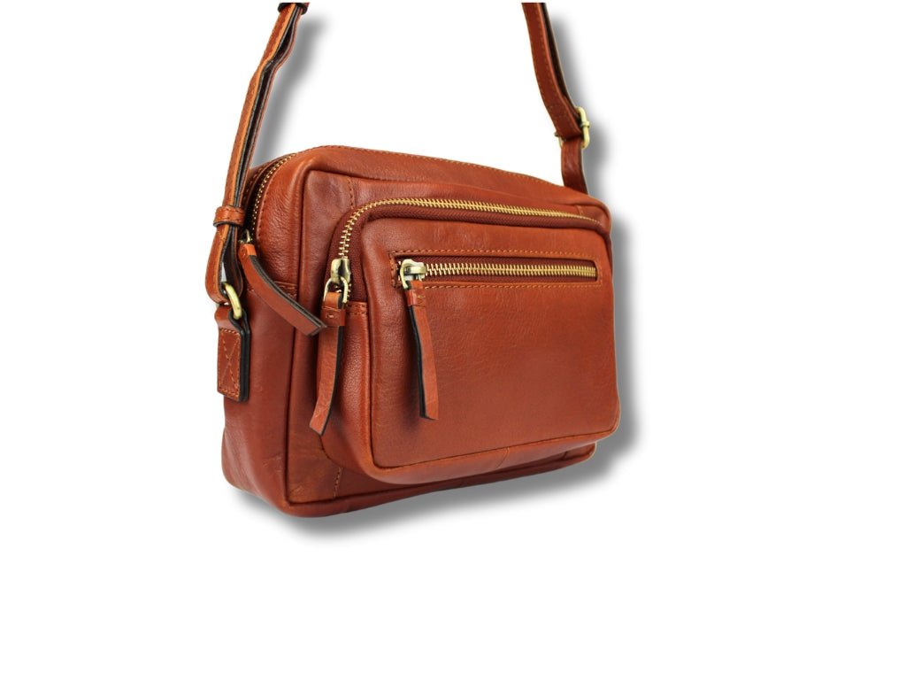 Leren Schoudertas Cognac Eva - Lioné - Lioné