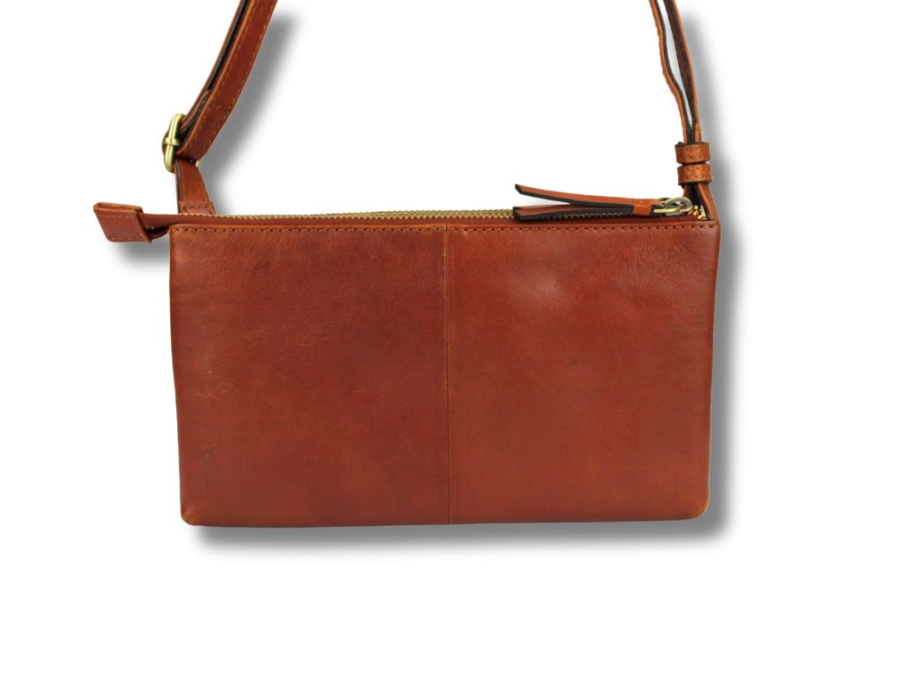 Leren Schoudertas Cognac José - Lioné - Lioné