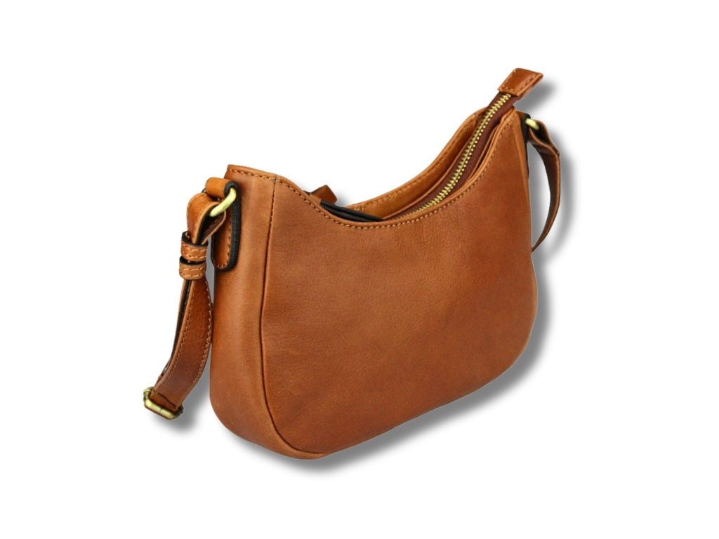 Leren Schoudertas Cognac Julie - Lioné - Lioné