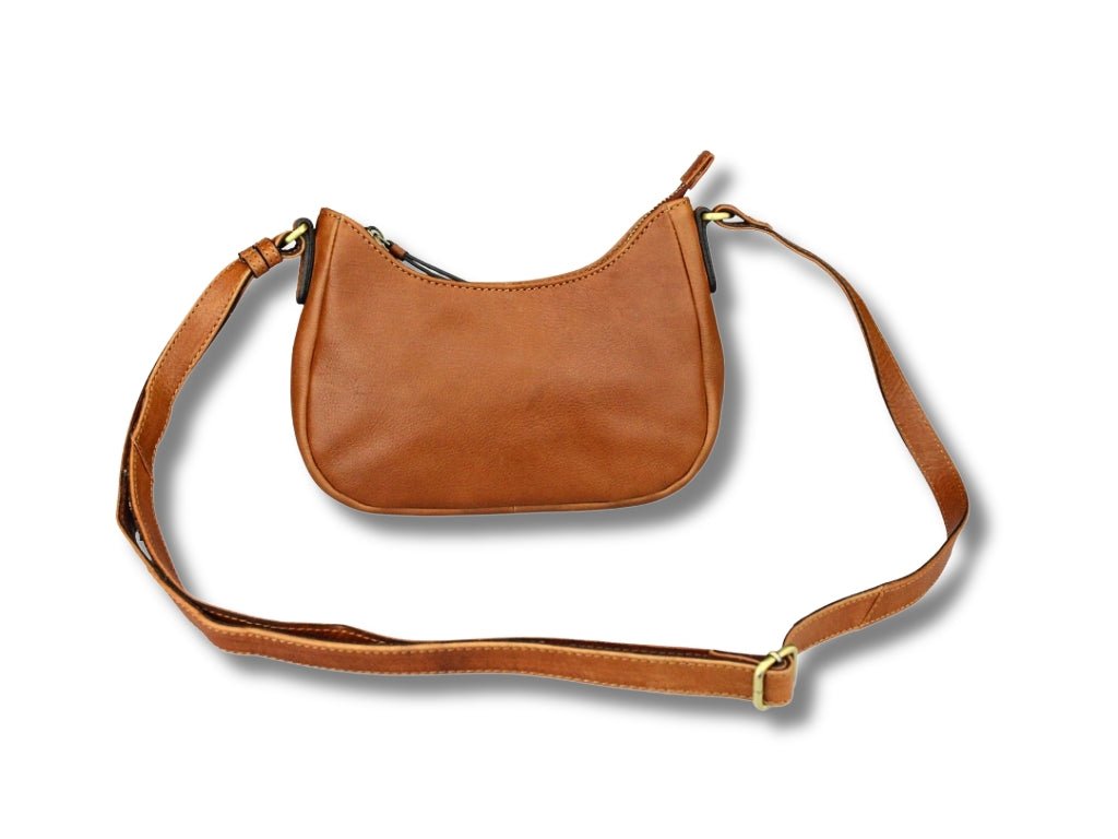 Leren Schoudertas Cognac Julie - Lioné - Lioné