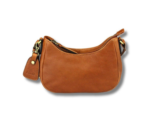 Leren Schoudertas Cognac Julie - Lioné - Lioné