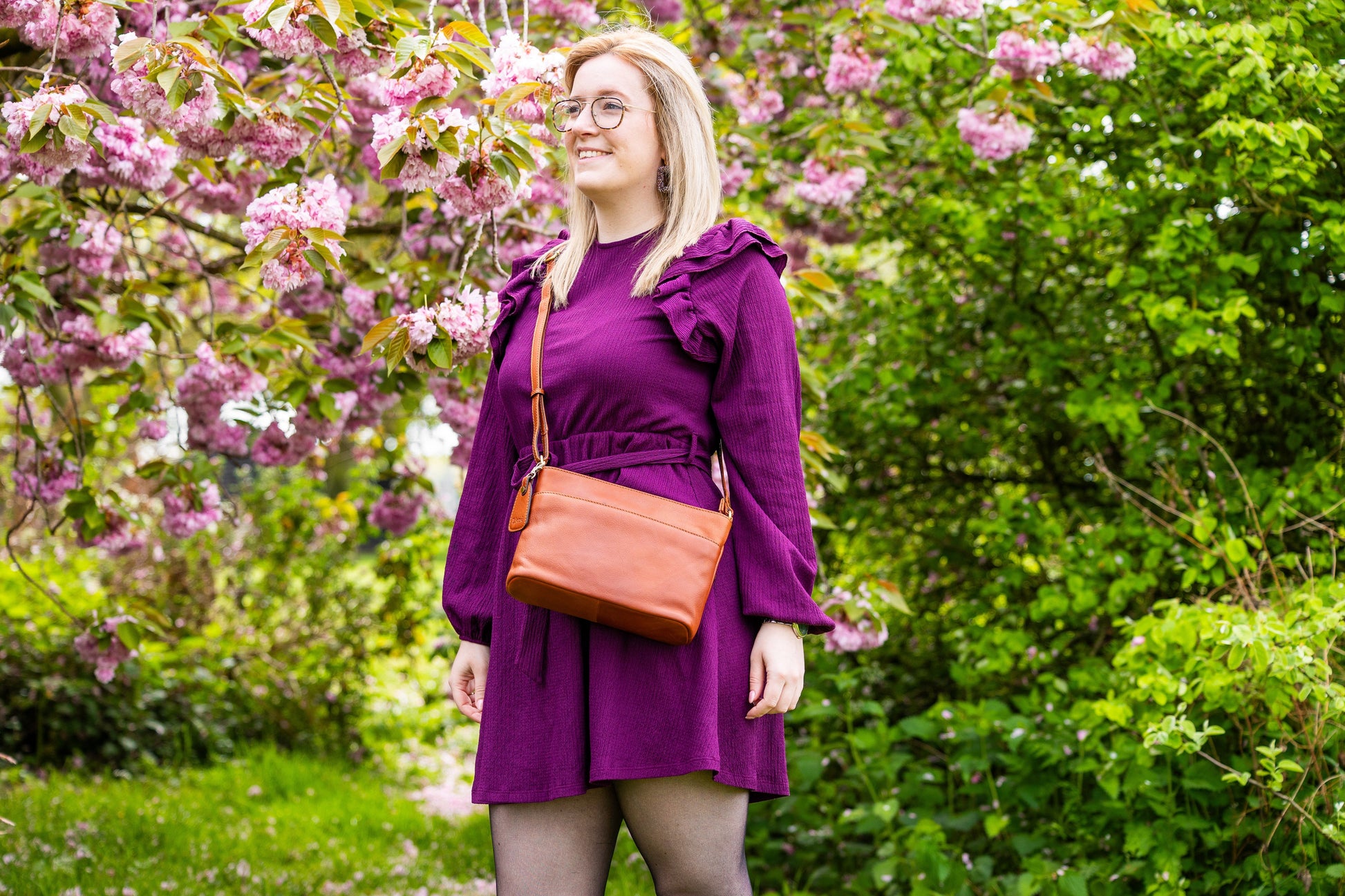 Leren Schoudertas Cognac Liza - Lioné - Lioné