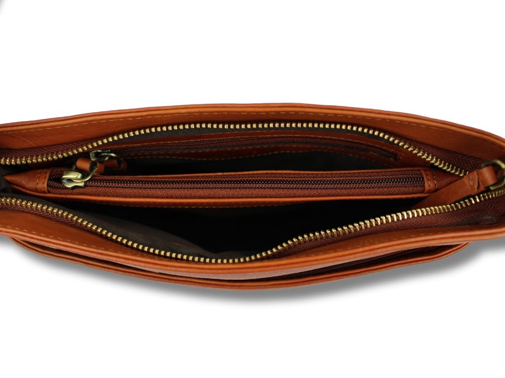 Leren Schoudertas Cognac Liza - Lioné - Lioné