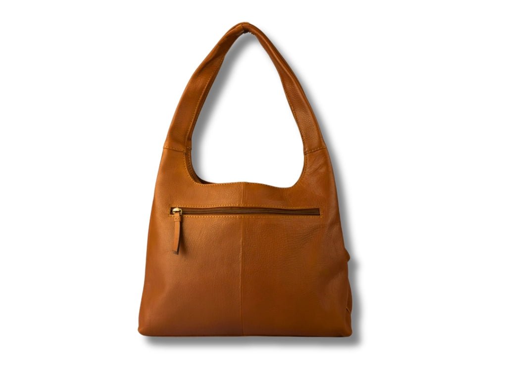 Leren Schoudertas Cognac Manon - Lioné - Lioné