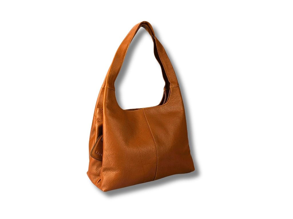 Leren Schoudertas Cognac Manon - Lioné - Lioné