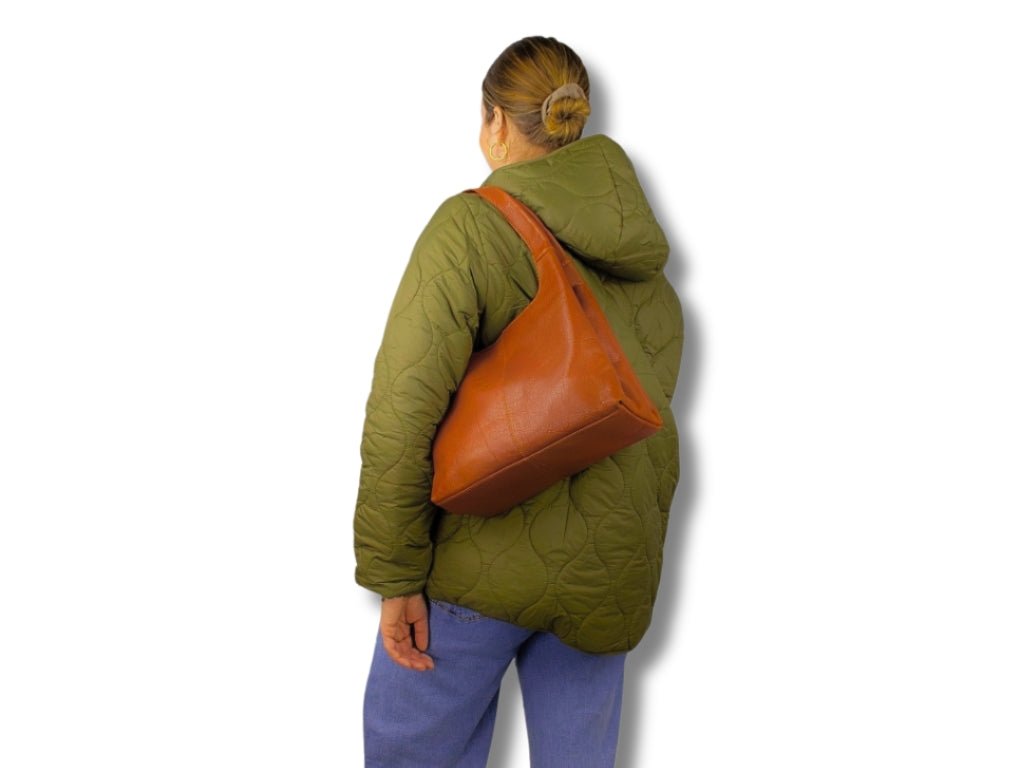 Leren Schoudertas Cognac Manon - Lioné - Lioné