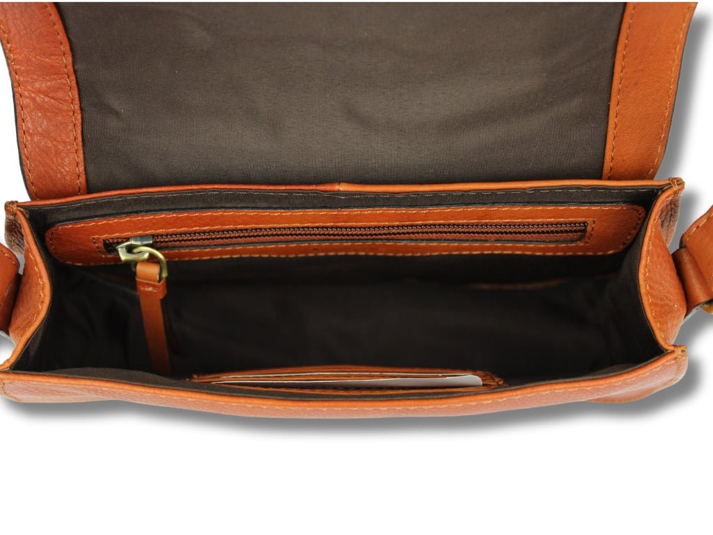 Leren Schoudertas Cognac Marije - Lioné - Lioné