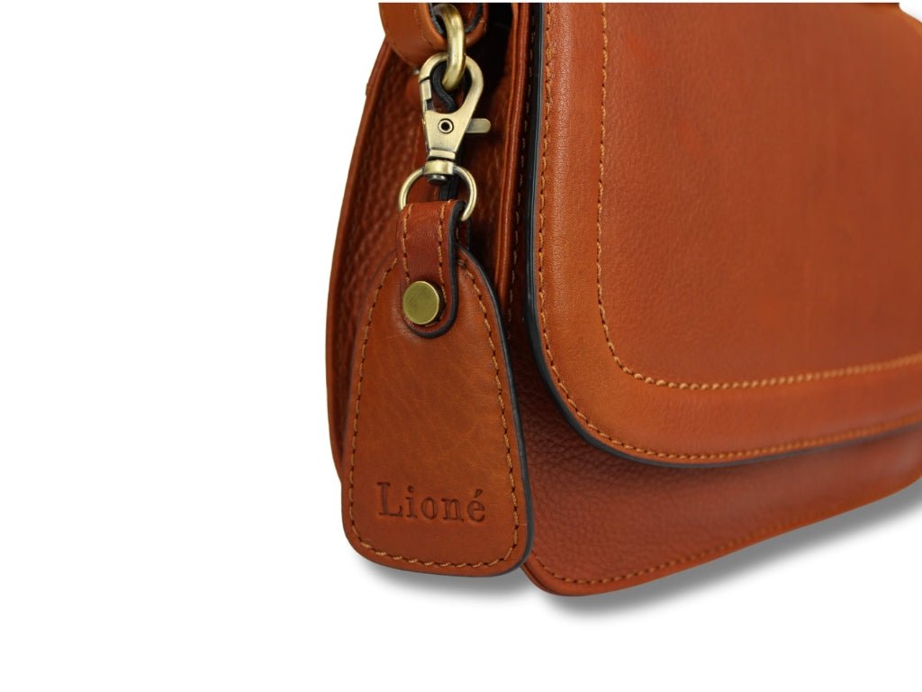 Leren Schoudertas Cognac Marije - Lioné - Lioné