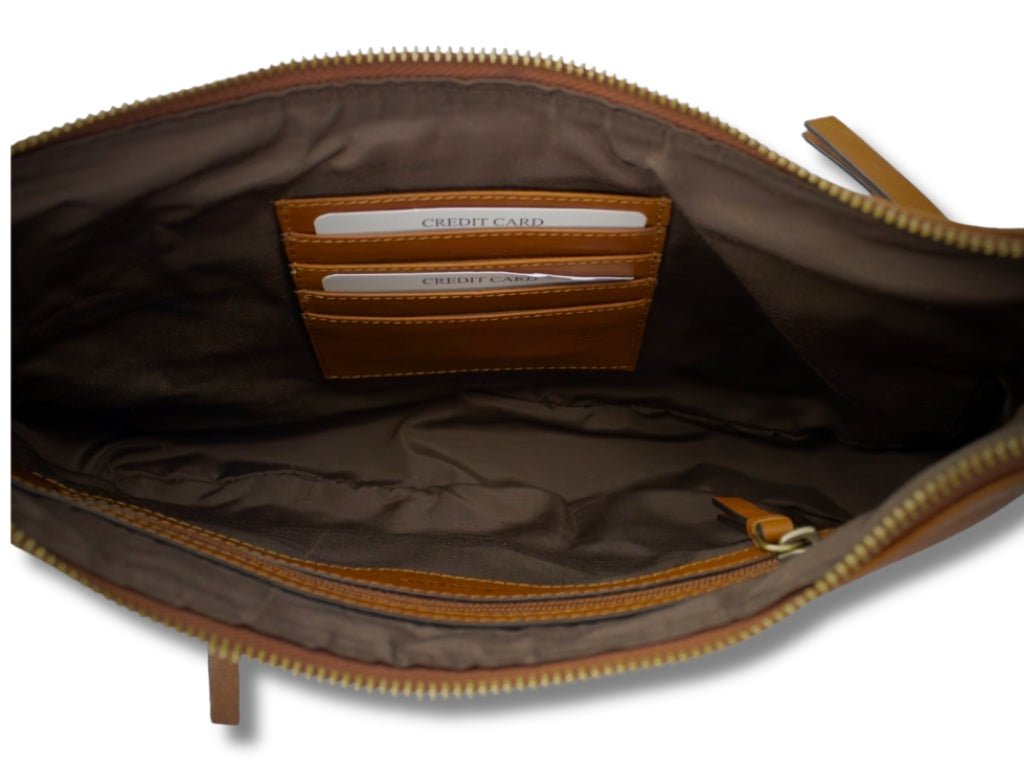 Leren Schoudertas Cognac Nina - Lioné - Lioné