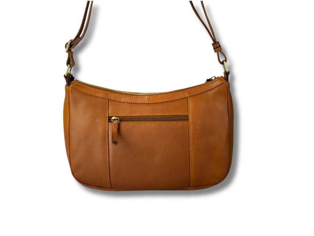 Leren Schoudertas Cognac Nina - Lioné - Lioné