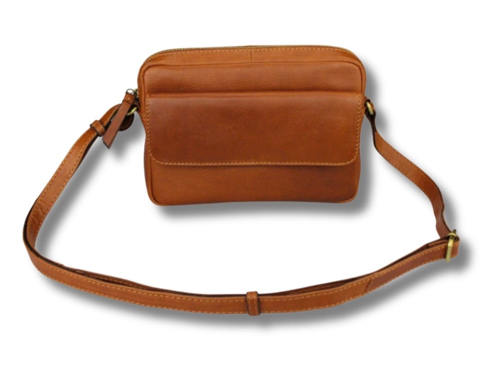 Leren Schoudertas Cognac Sara - Lioné - Lioné