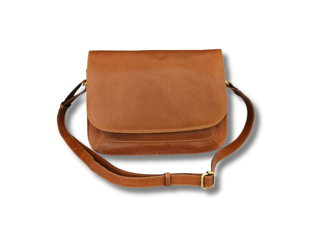 Leren Schoudertas Cognac Suzie - Lioné - Lioné