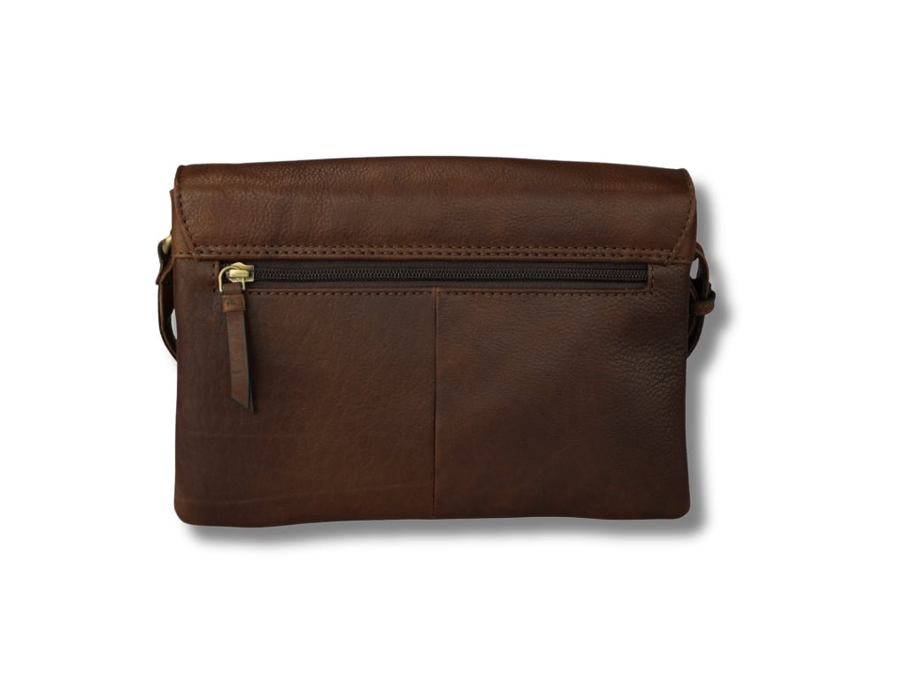 Leren Schoudertas Donker Bruin Britt - Lioné - Lioné