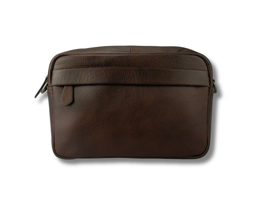 Leren Schoudertas Donker Bruin Harm - Lioné - Lioné