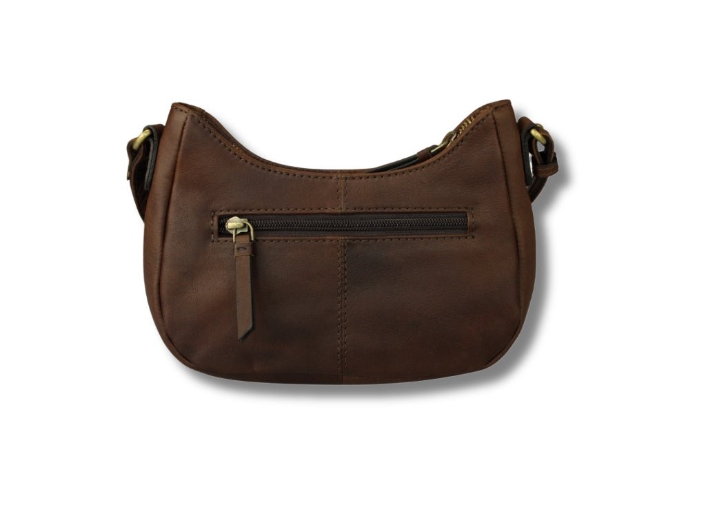 Leren Schoudertas Donker Bruin Julie - Lioné - Lioné