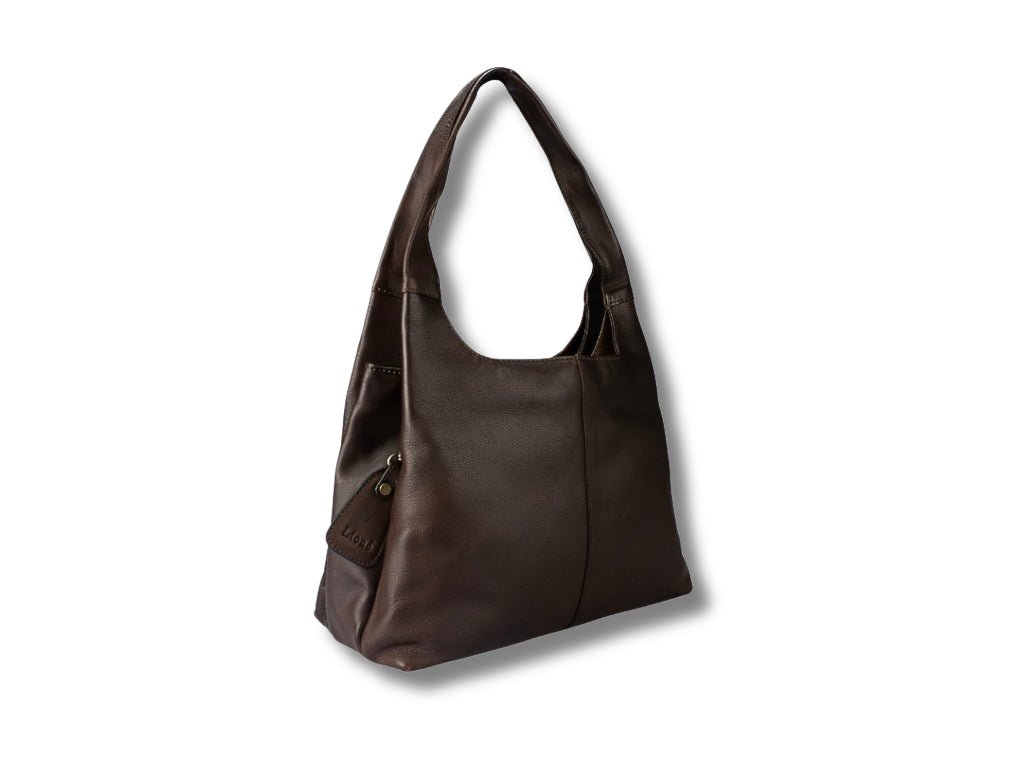 Leren Schoudertas Donker Bruin Manon - Lioné - Lioné