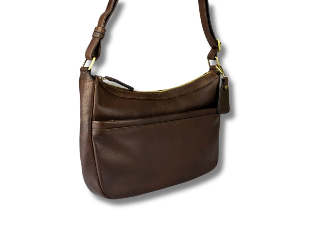 Leren Schoudertas Donker Bruin Nina - Lioné - Lioné