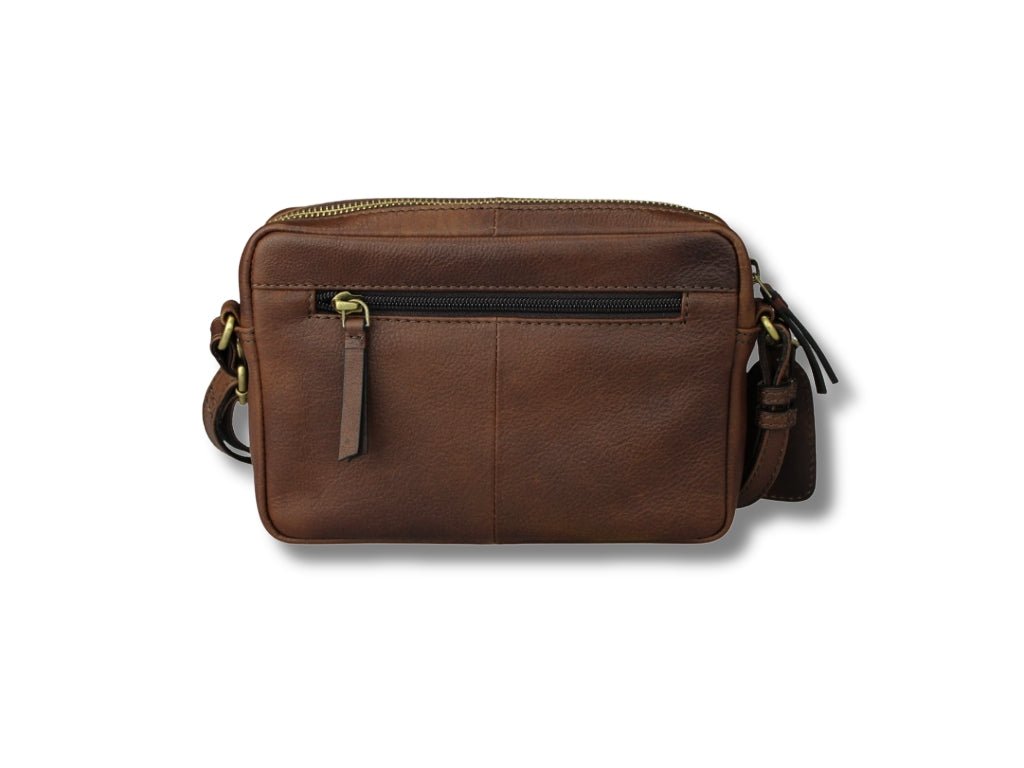 Leren Schoudertas Donker Bruin Sara - Lioné - Lioné