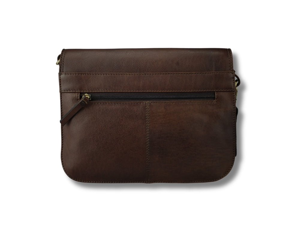 Leren Schoudertas Donker Bruin Suzie - Lioné - Lioné