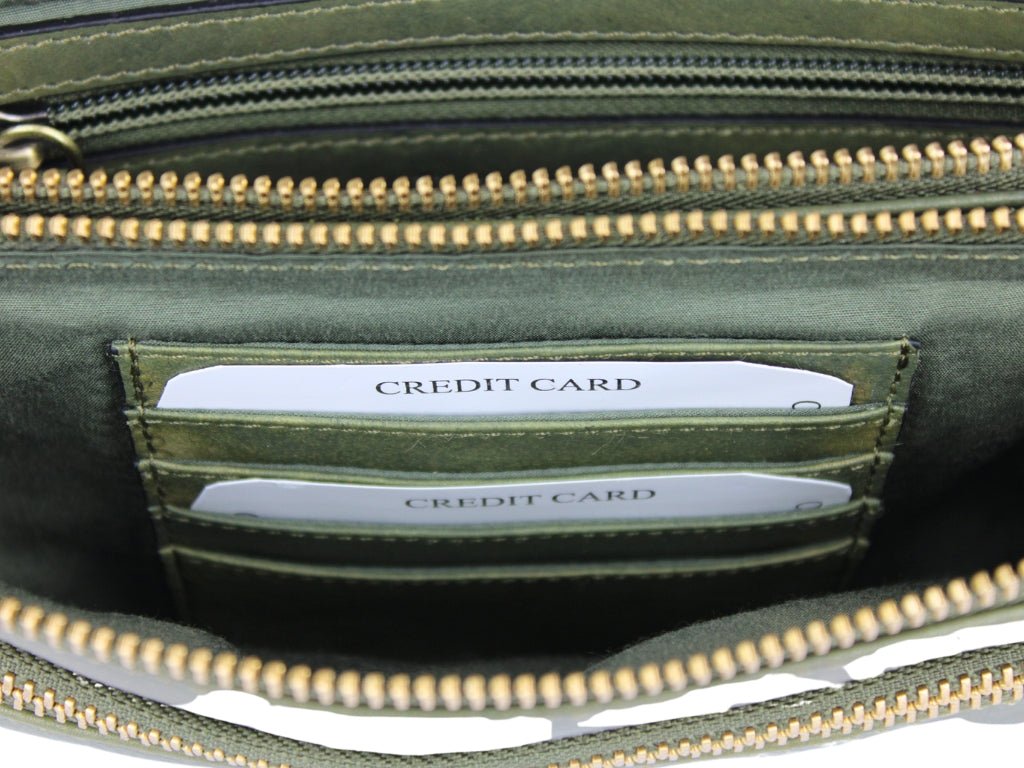 Leren Schoudertas Olijf José - Lioné - Lioné