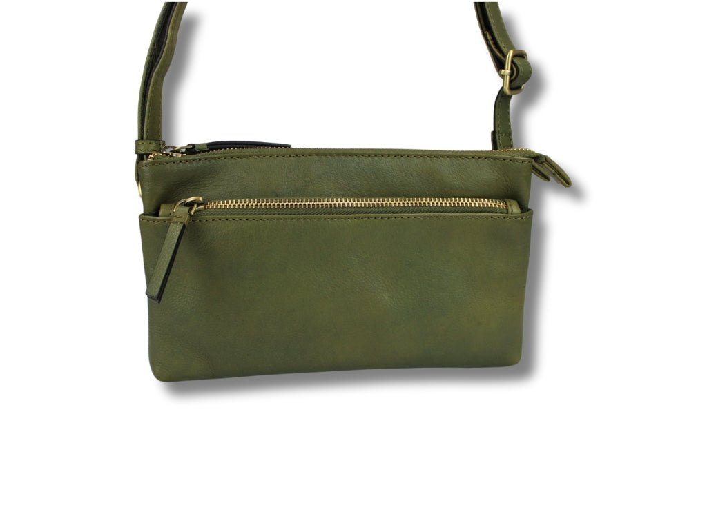 Leren Schoudertas Olijf José - Lioné - Lioné